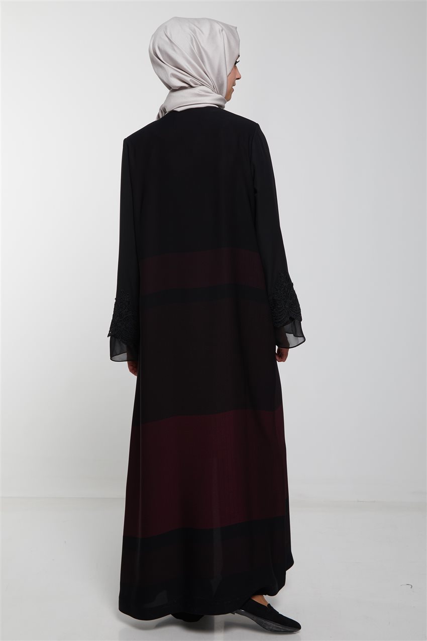 ملابس خارجية-أسود بوردو KA-B9-25051-1226