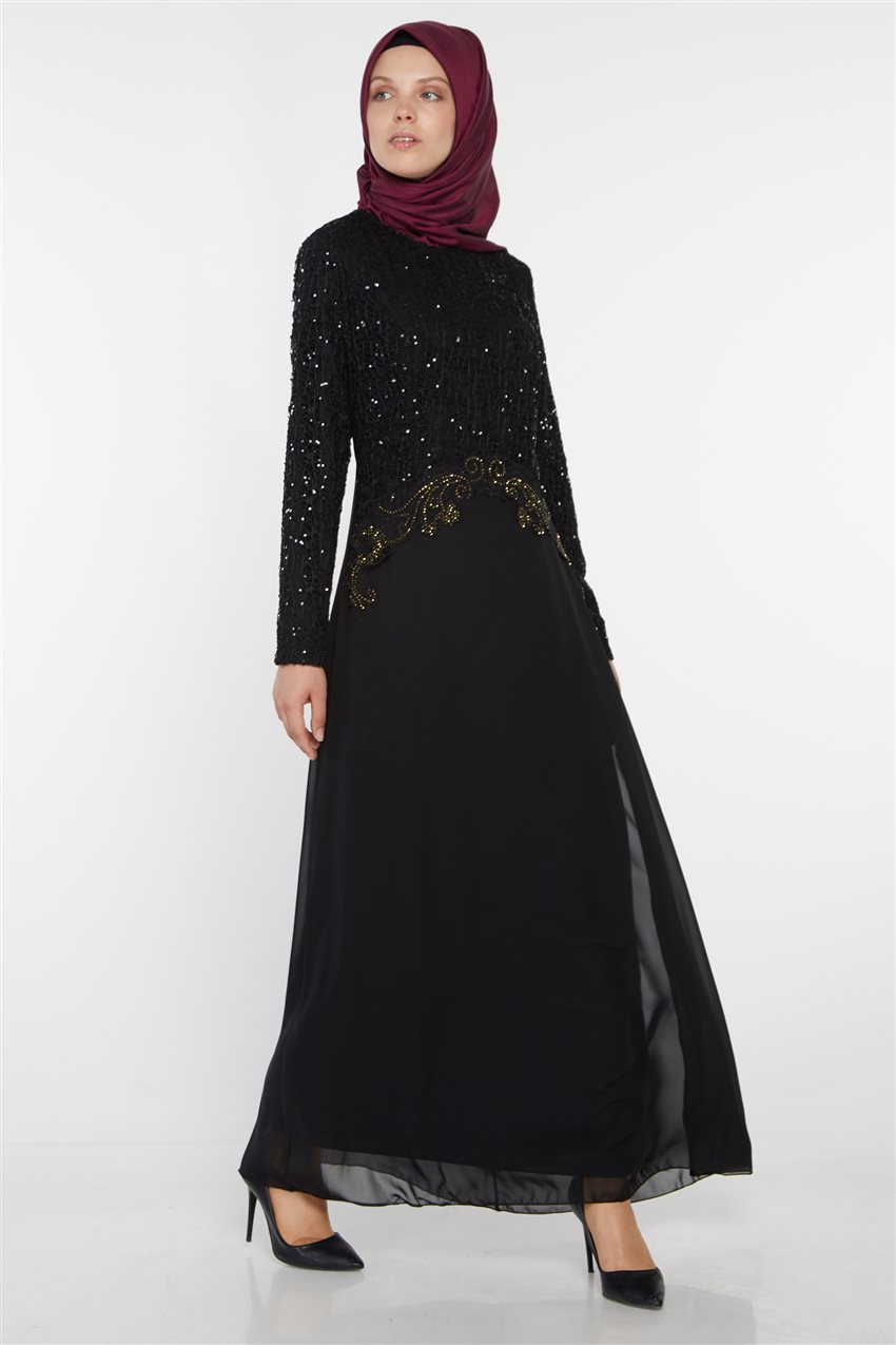 فستان سهرة-أسود UN-3011-01
