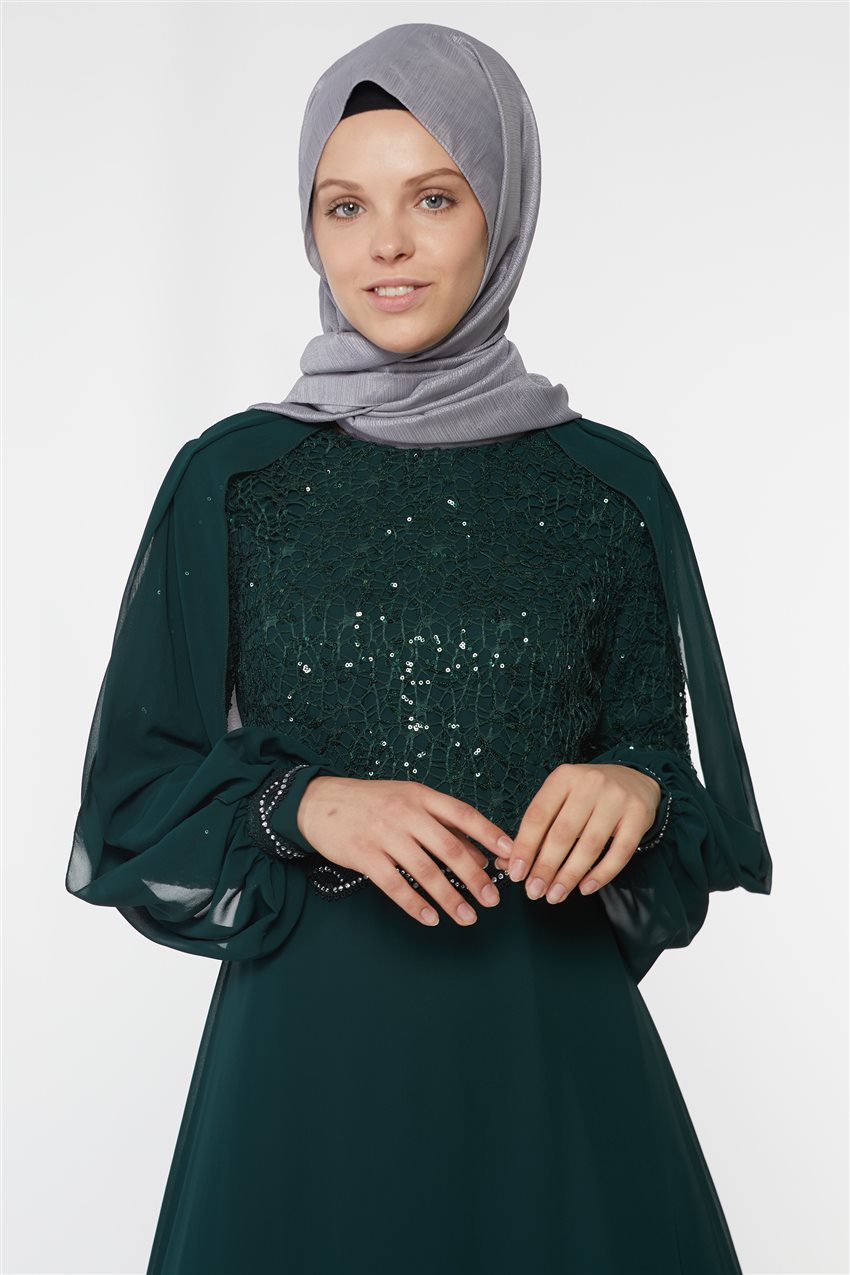 Evening Dress-Emerald UN-52736-62