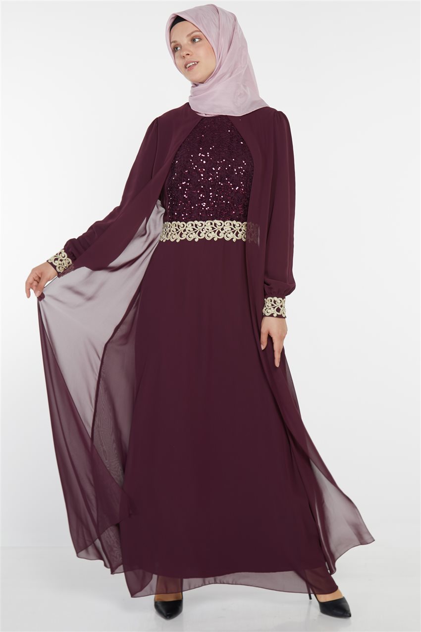 فستان سهرة-أرجواني UN-52700-51