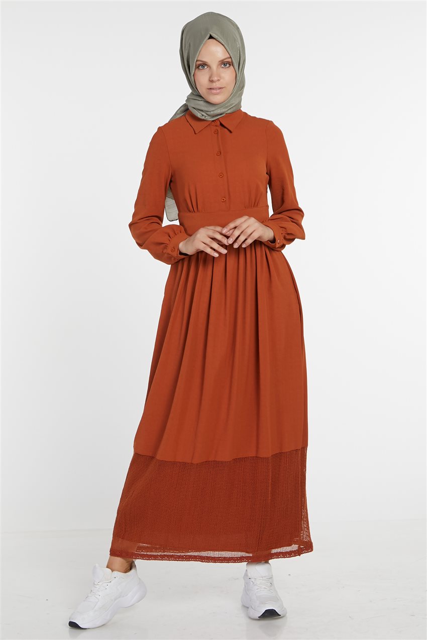 فستان-أحمر قرميدي ar-22096-58