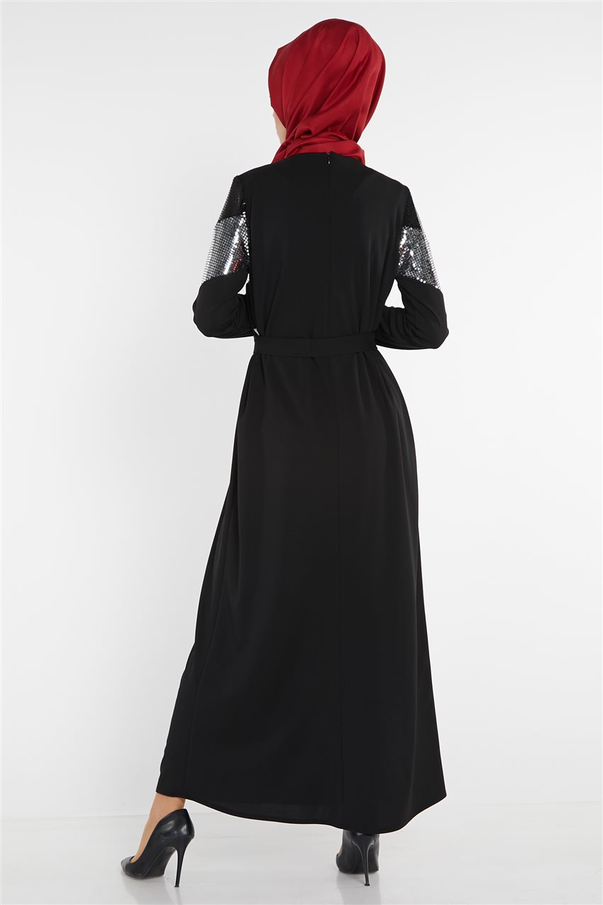 Siyah Elbise 22097-01