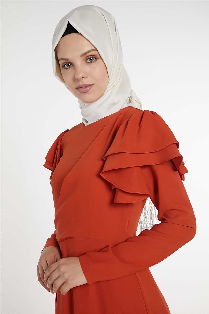فستان-أحمر قرميدي ar-22122-58