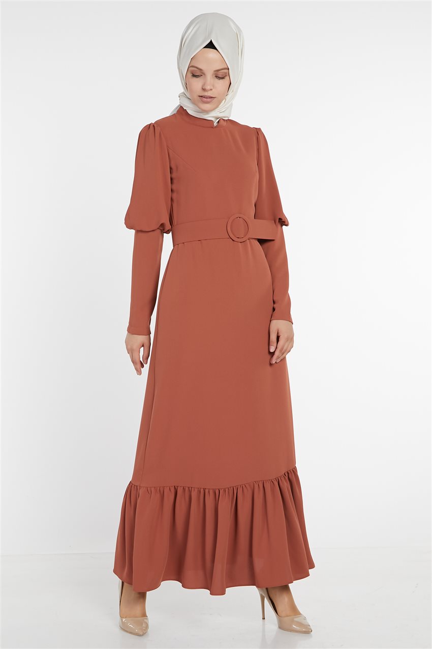 فستان-أحمر قرميدي ar-22123-58