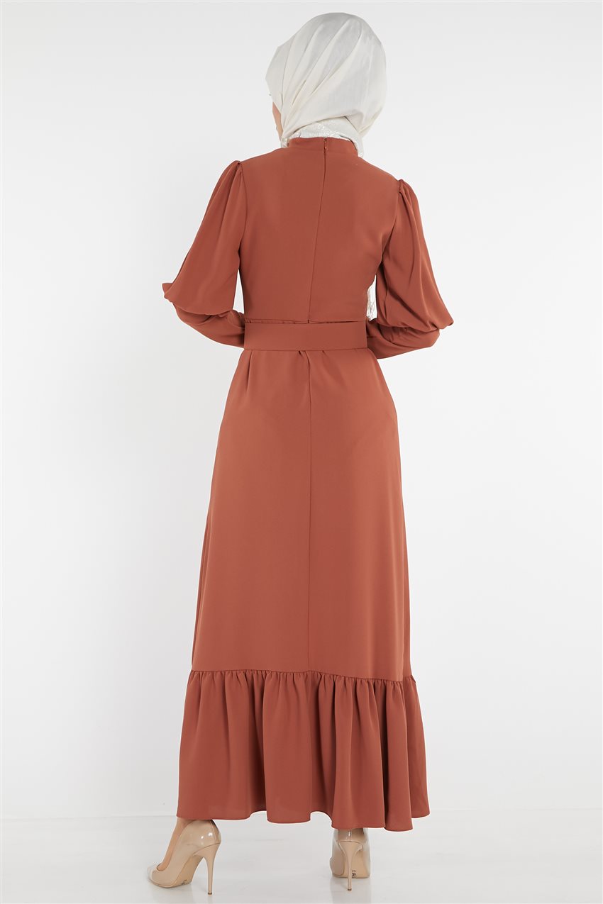 فستان-أحمر قرميدي ar-22123-58