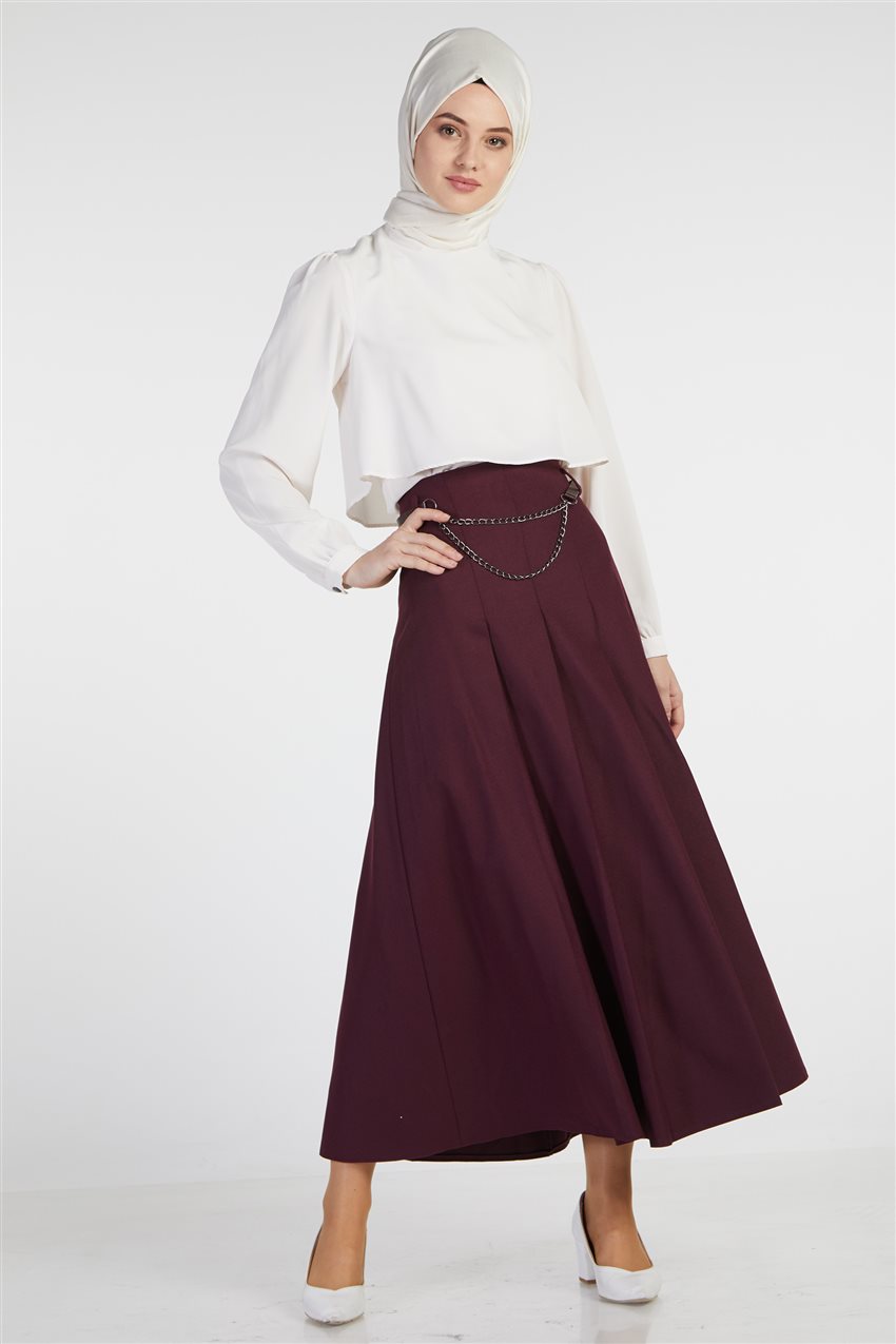 Skirt-Claret Red TK-Z3606-30