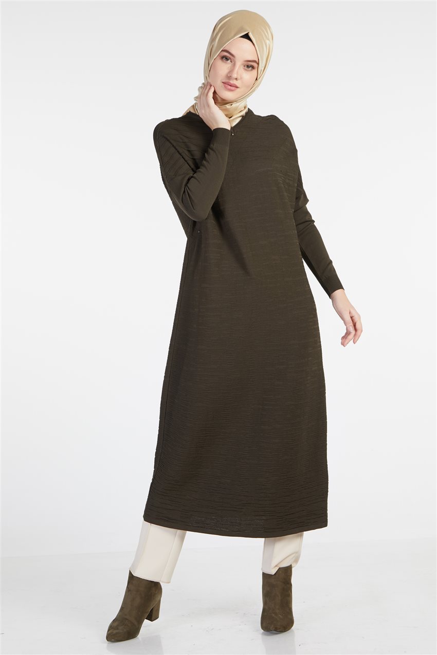 Knitwear Dress-Khaki TK-Z4210-24