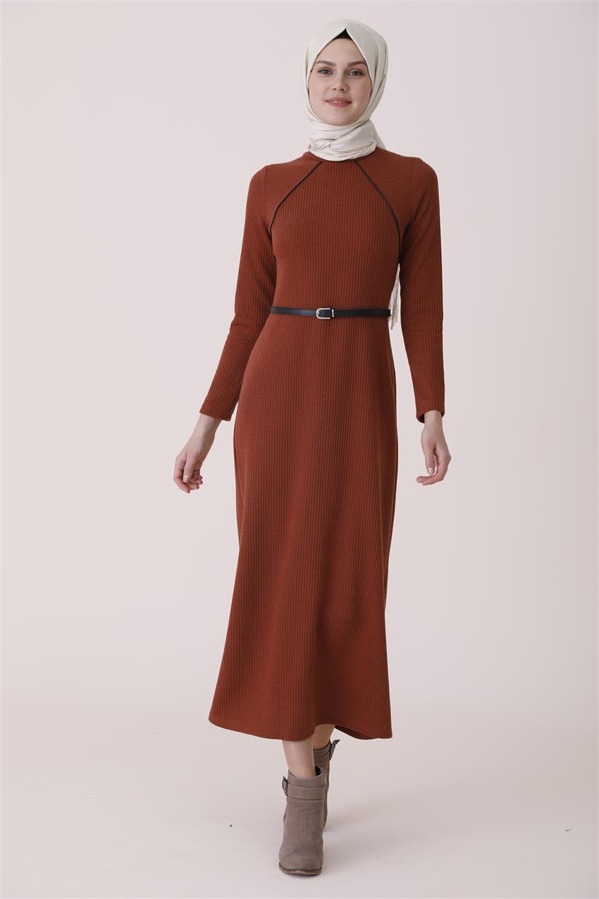 فستان-أحمر قرميدي ar-1233-58