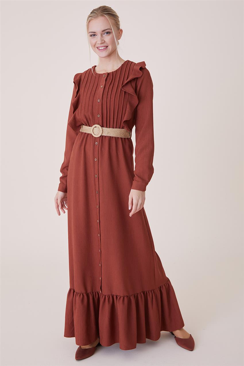 فستان-أحمر قرميدي ar-22139-58