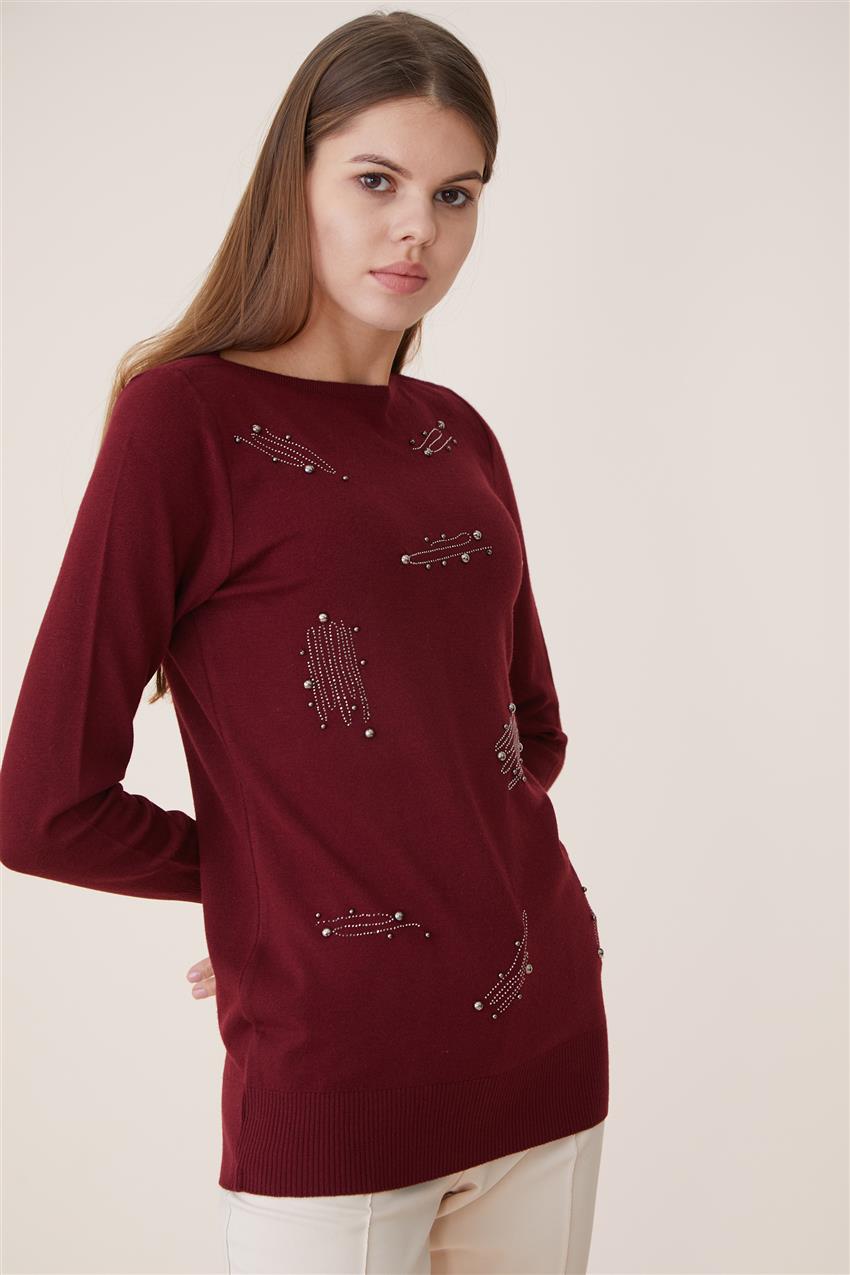 Blouse-Claret Red 6004-67