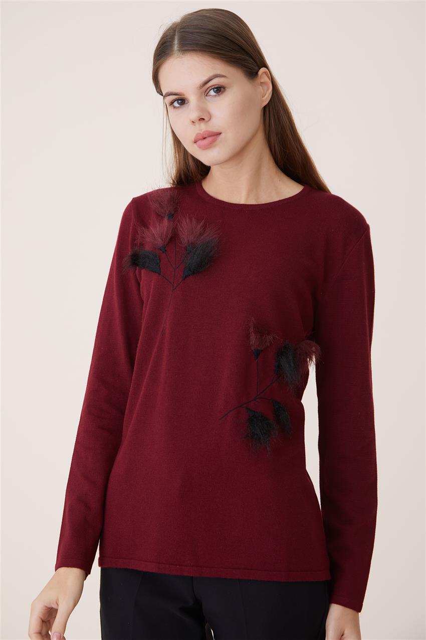 Blouse-Claret Red 6057-67