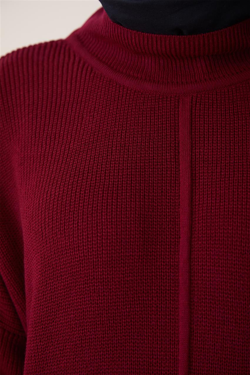Knitwear Tunic-Claret Red UAF-9W3264-67
