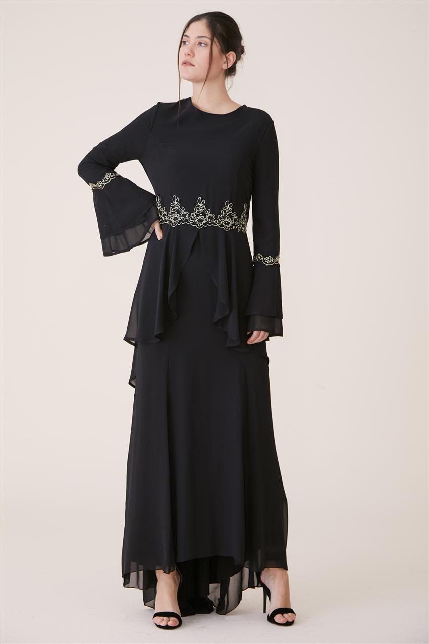 Evening Dress Dress-Black 3012-01