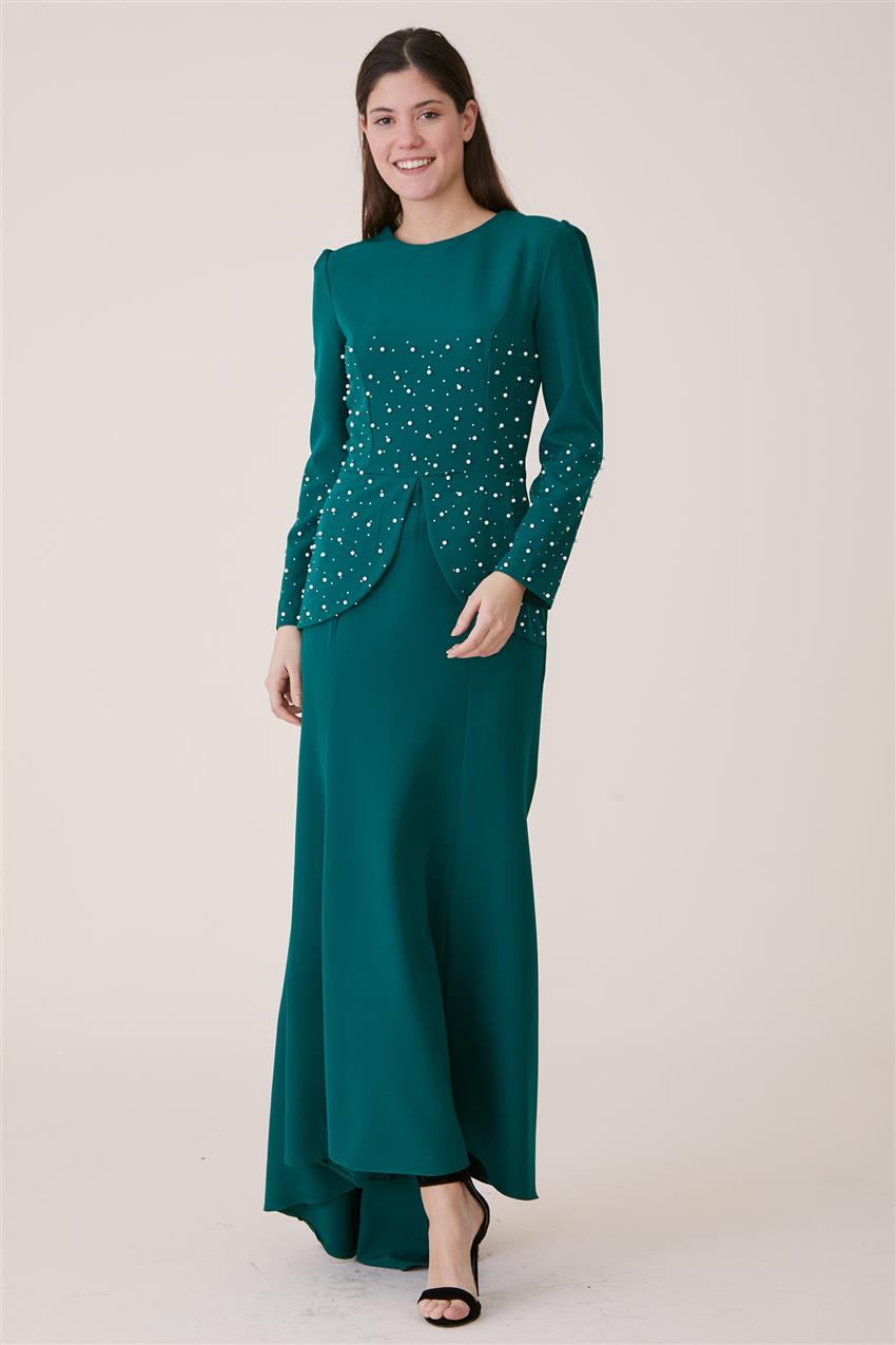 Evening Dress Dress-Green 3009-21