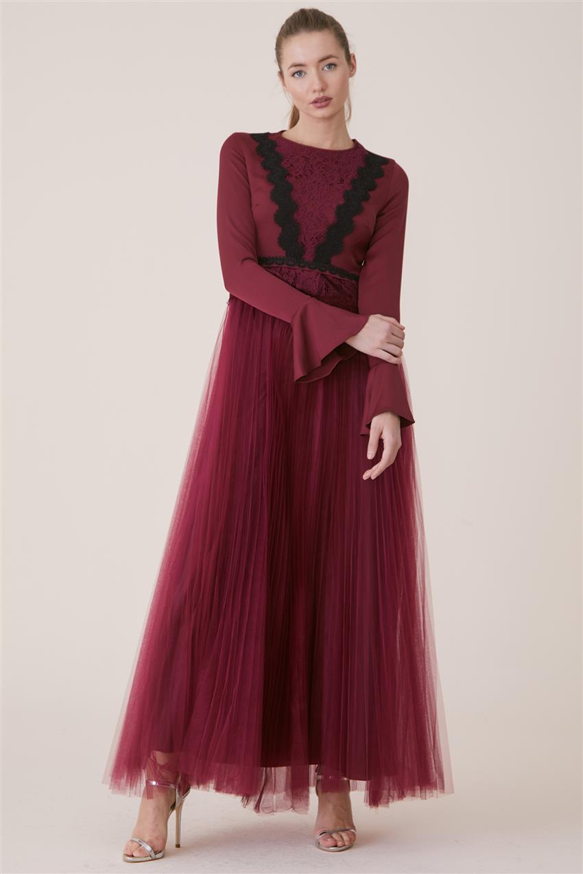 Evening Dress-Claret Red KA-A7-23079-26