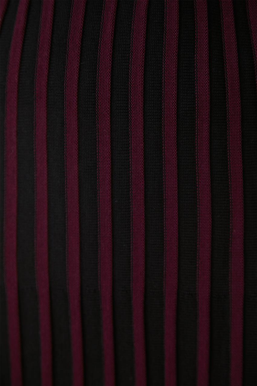 Knitwear-Black Claret Red KA-A8-TRK14-1226