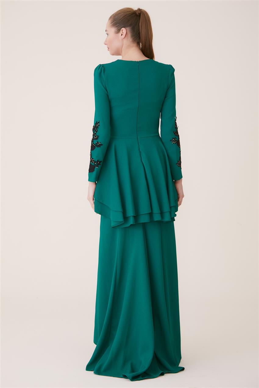 Evening Dress Dress-Green 3008-21