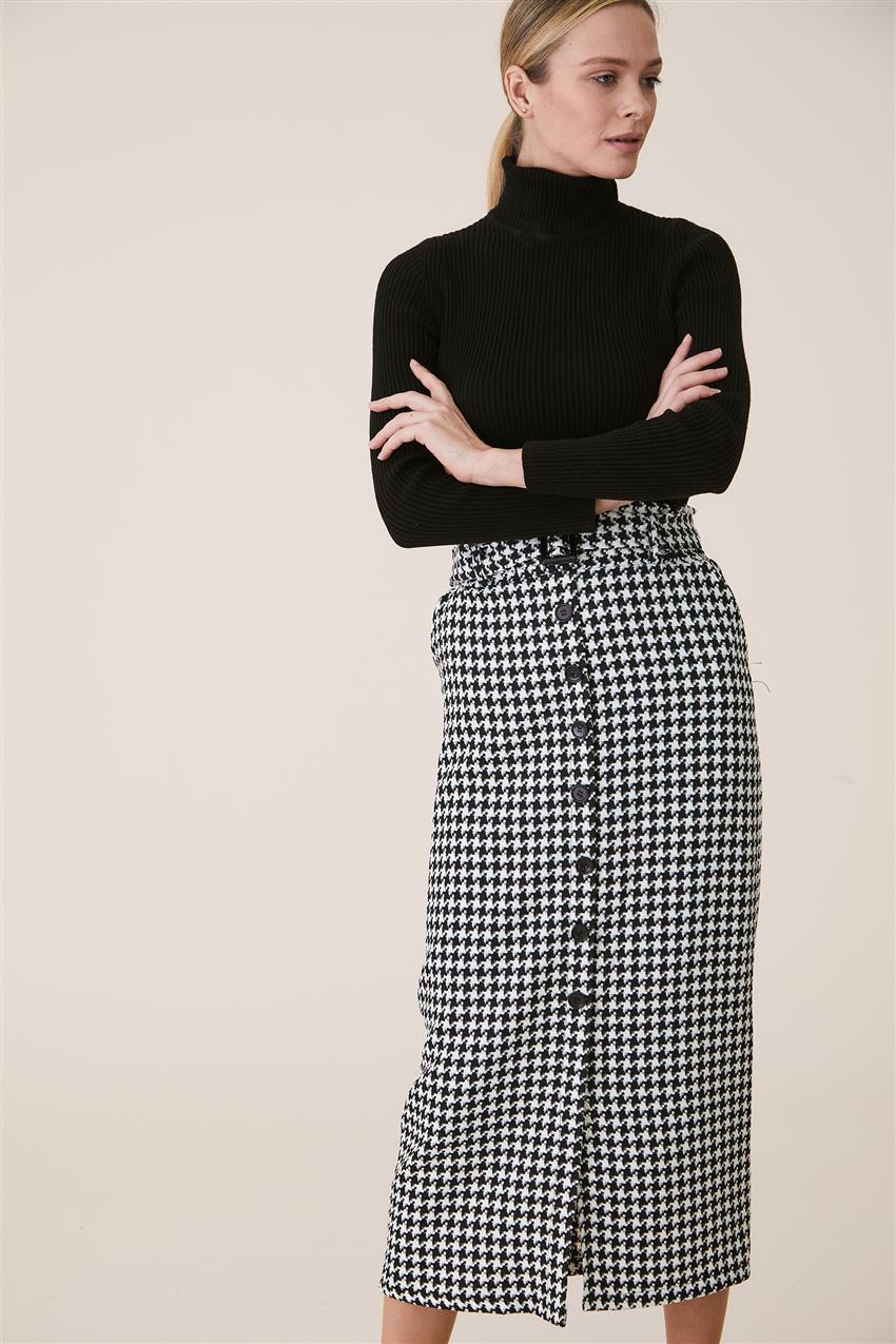 Skirt-Black White MS231-1202
