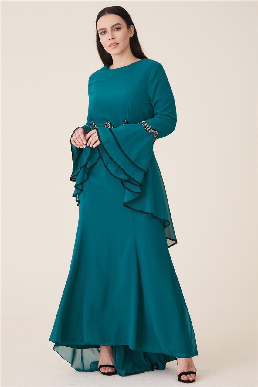 Evening Dress Dress-Green 3012-21