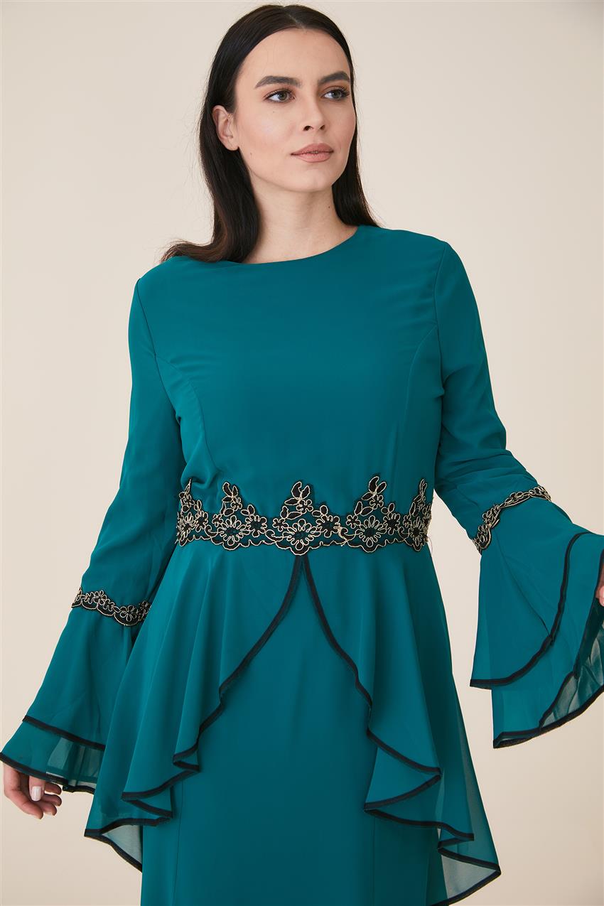 Evening Dress Dress-Green 3012-21
