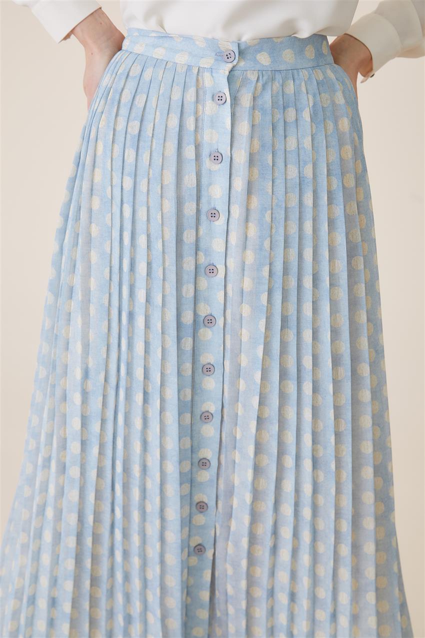 Skirt-Light Blue TK-U7643-16