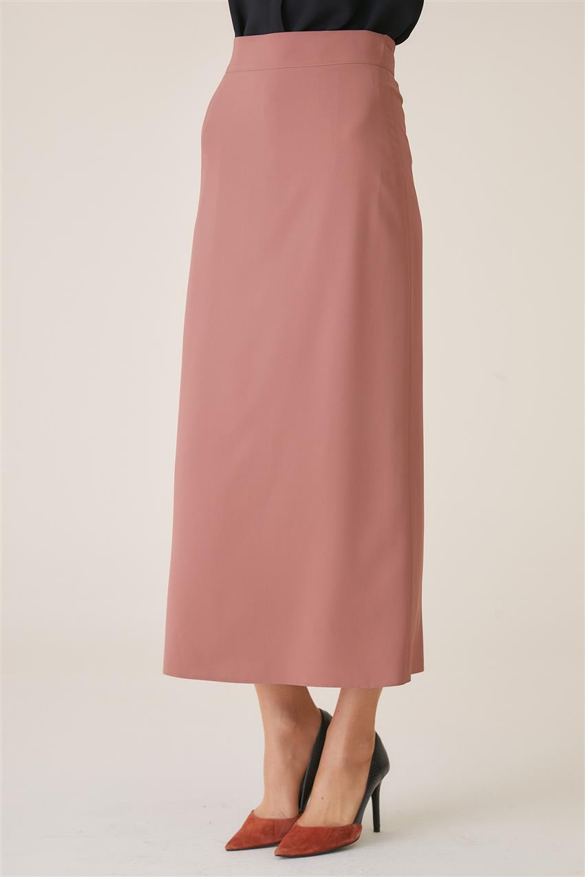 Cinnamon arched pencil skirt