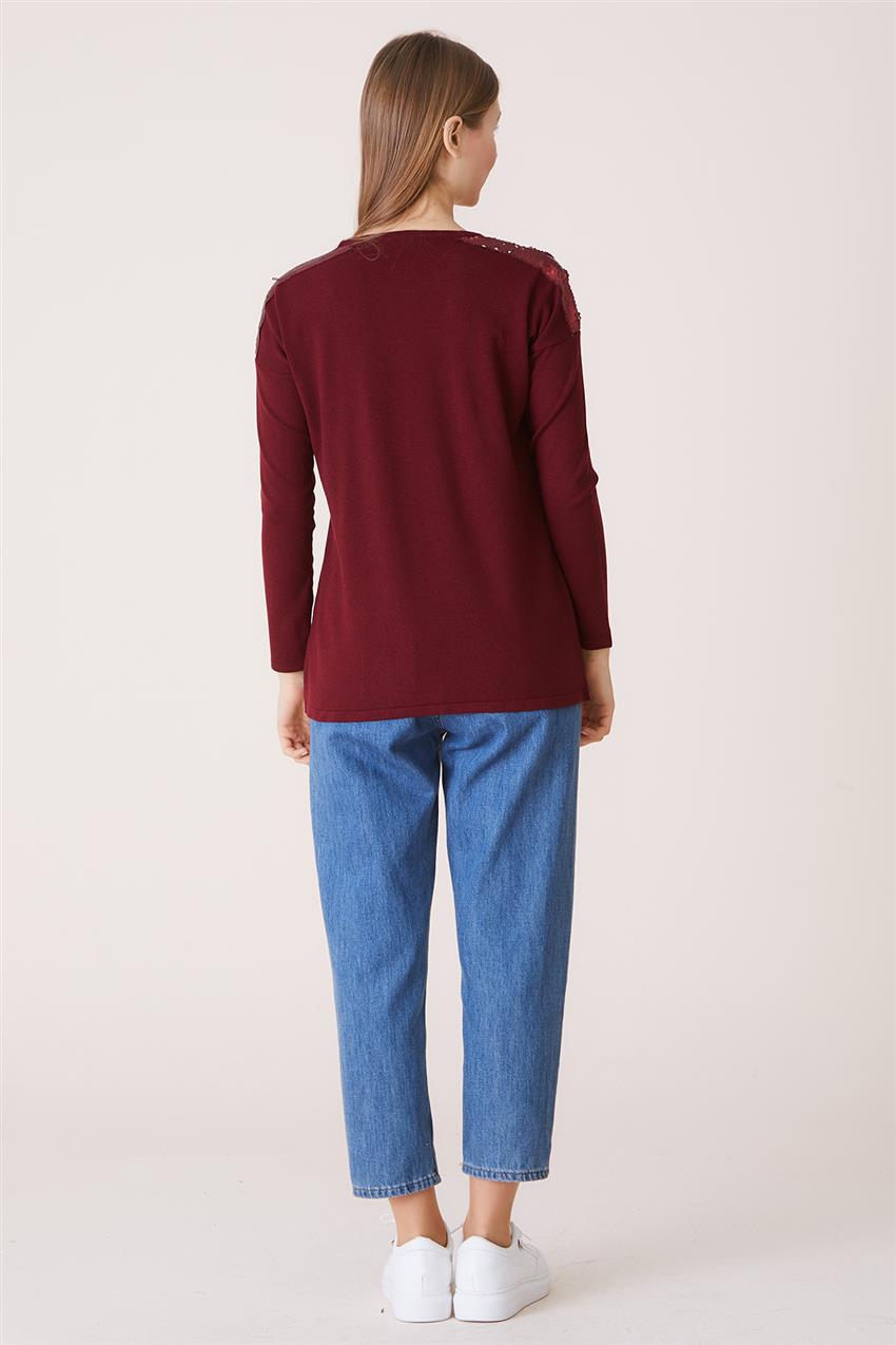 Blouse-Claret Red 6059-67