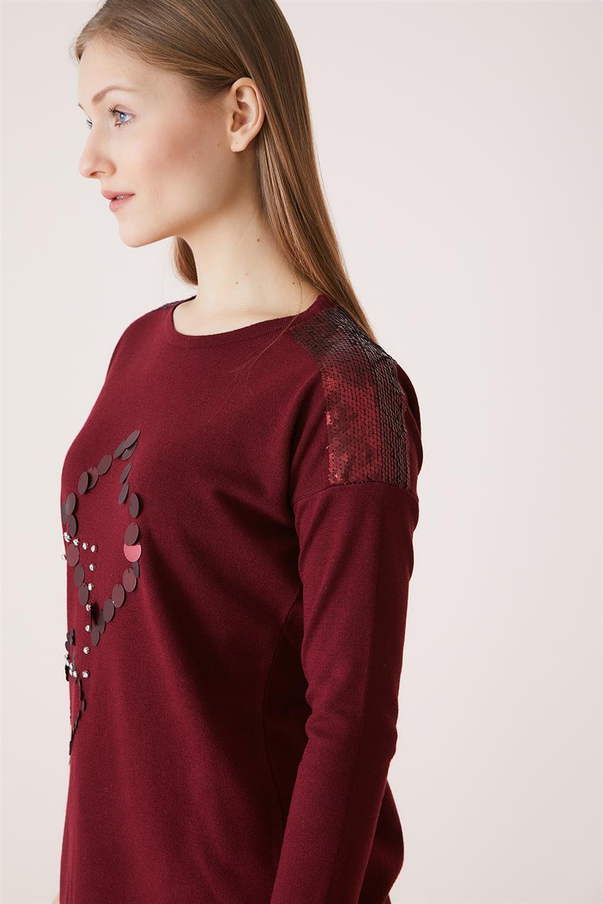 Blouse-Claret Red 6059-67