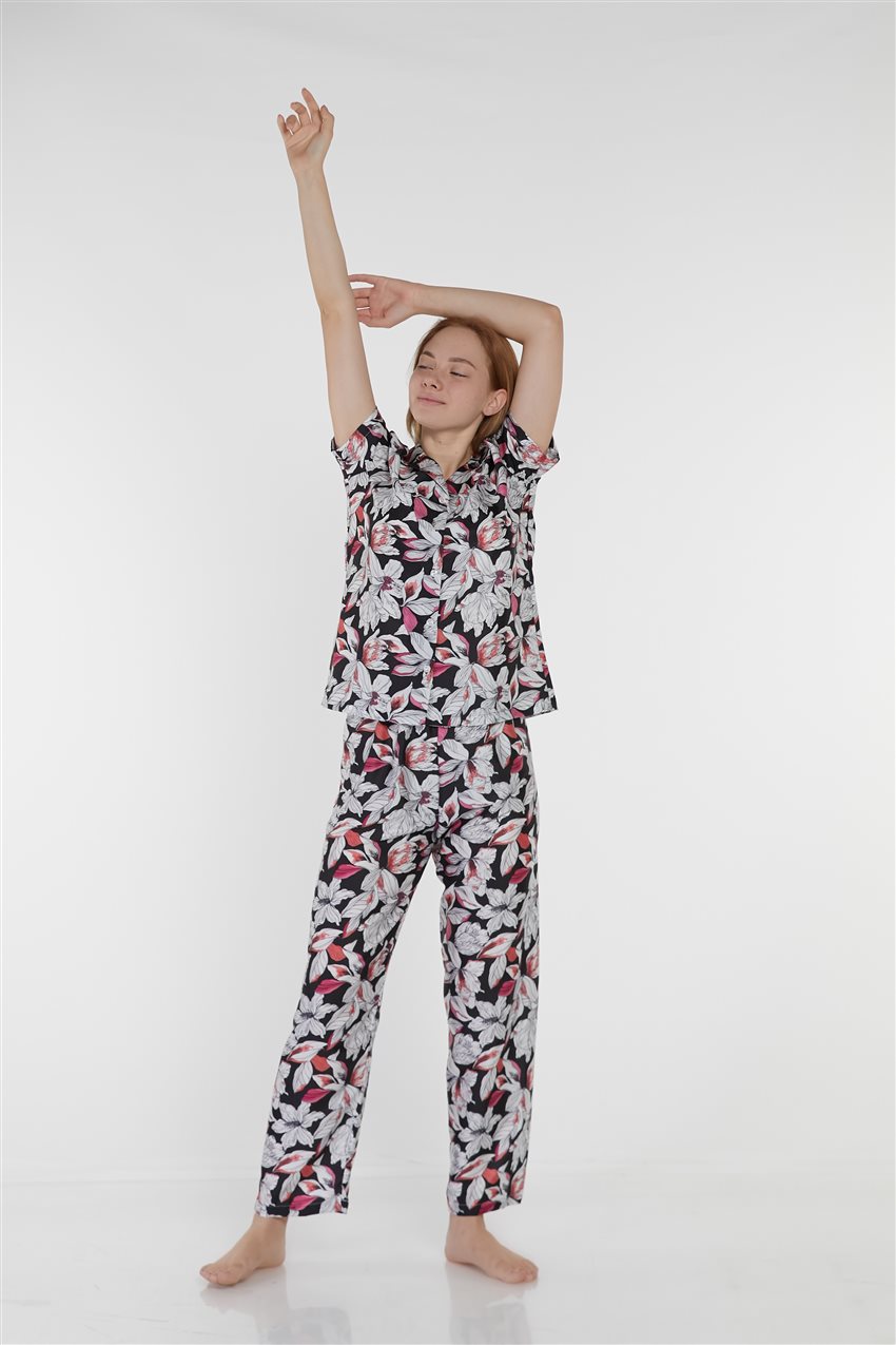 Pijama Takımı-Siyah 1020-01