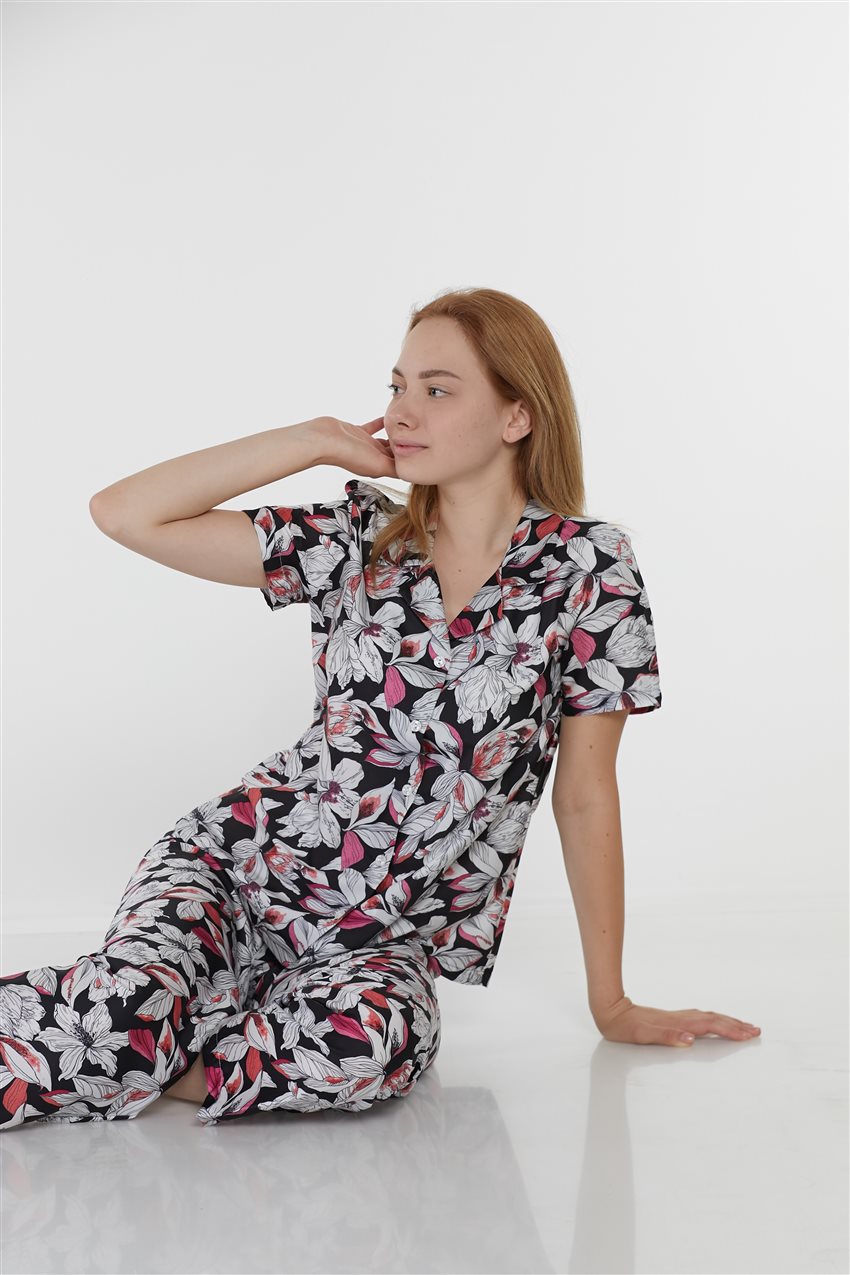 Pijama Takımı-Siyah 1020-01