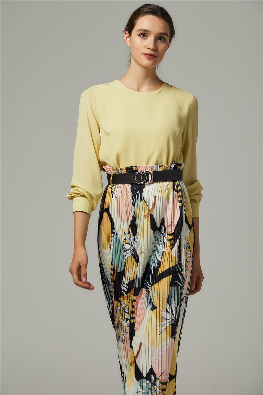 Skirt-Mustard MS255-50