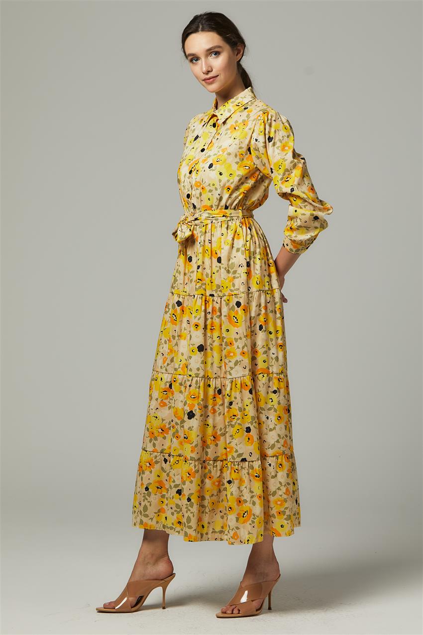 Sarı Elbise MS5162-03