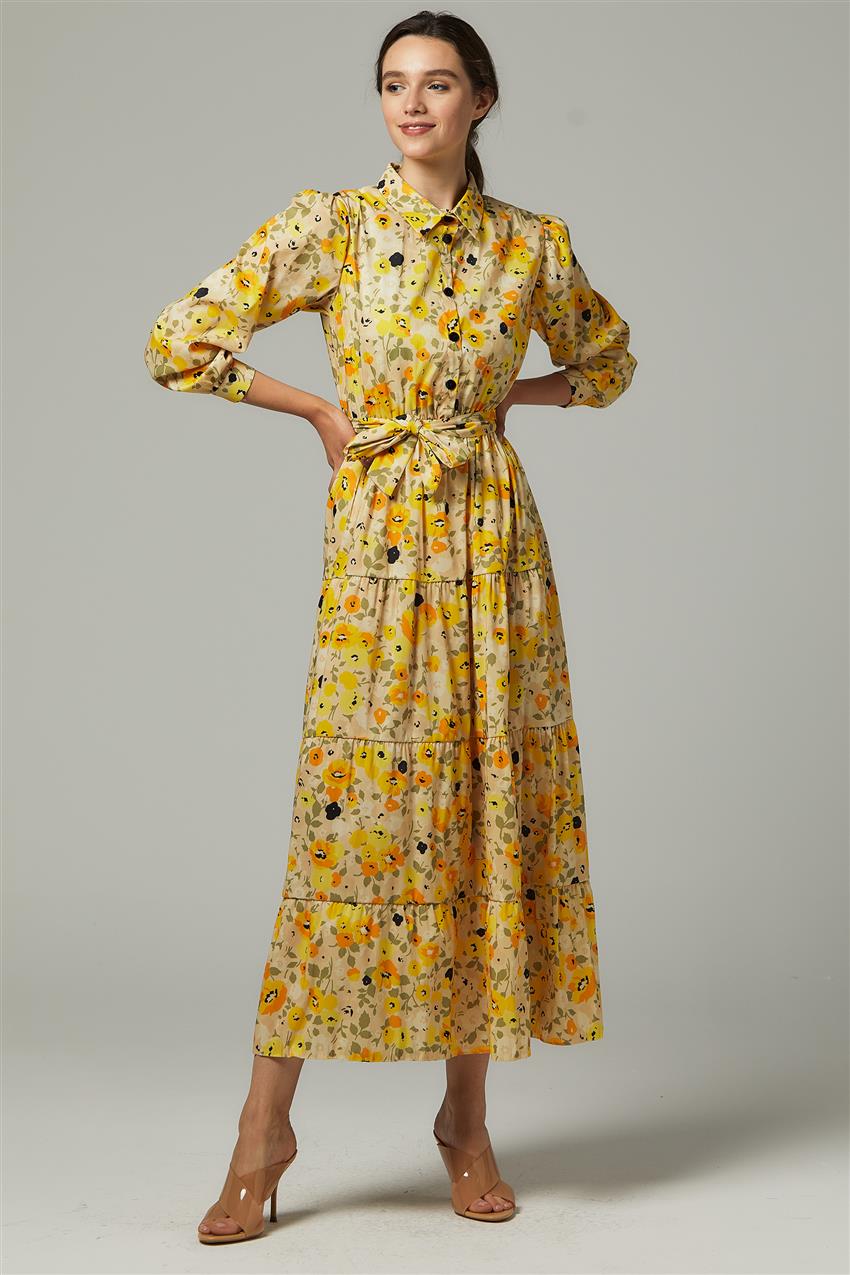 Sarı Elbise MS5162-03