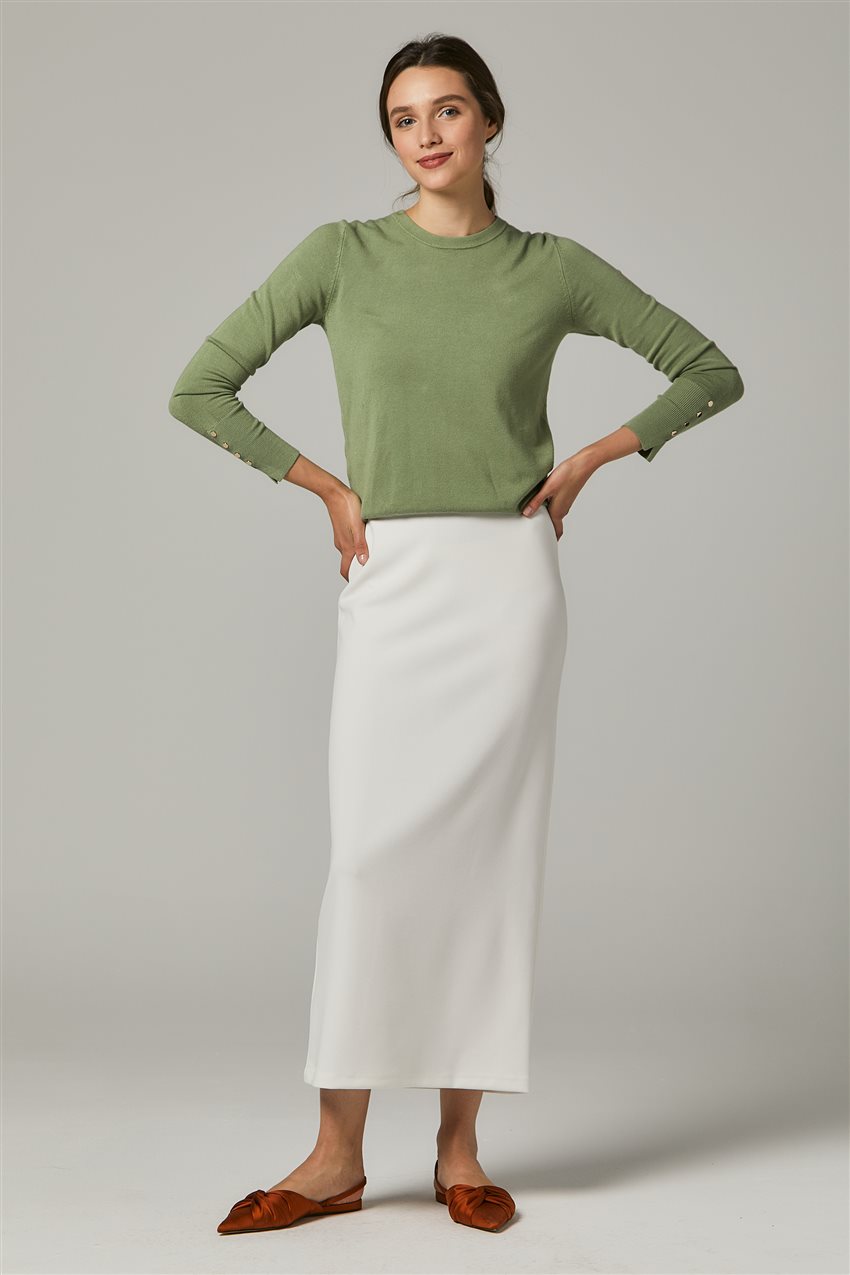 Skirt-Ecru MS651-35