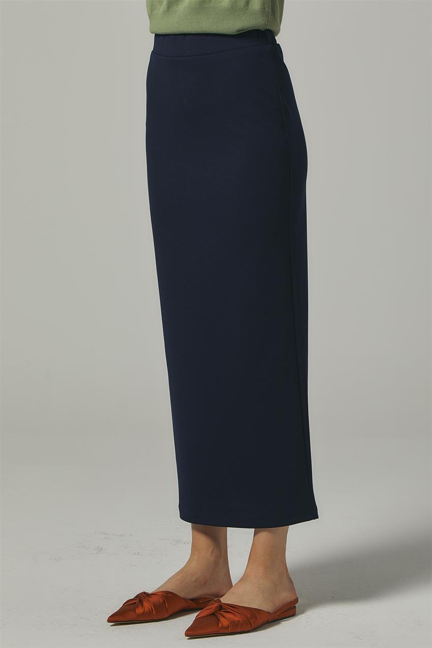 Skirt-Navy Blue MS651-11