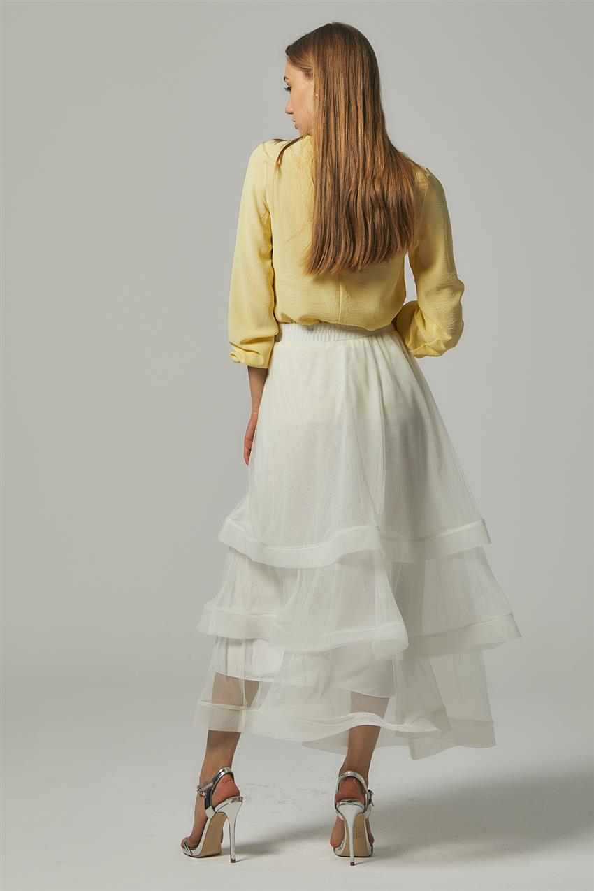 Skirt-Ecru MS146-35