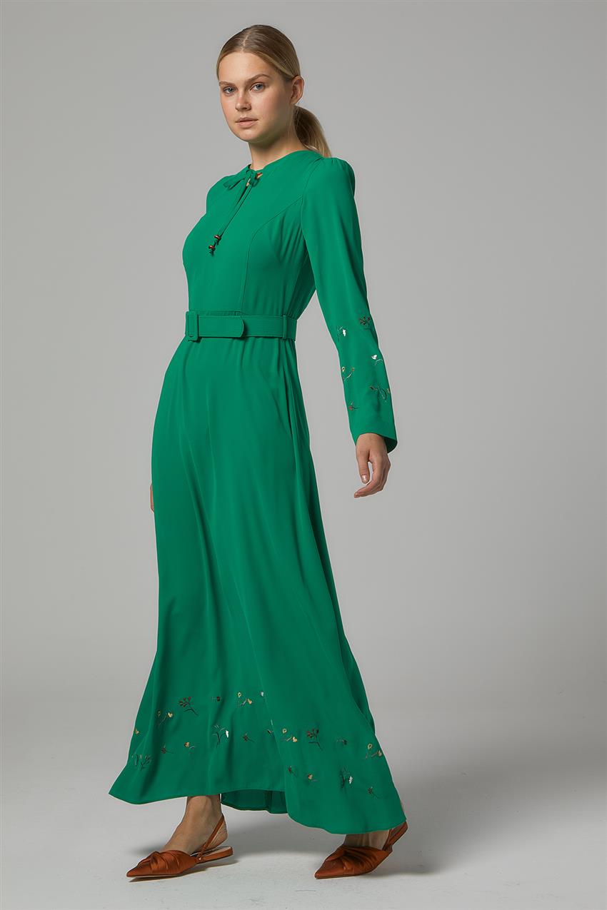 DO-B20-63019-30-25 فستان-أخضر
