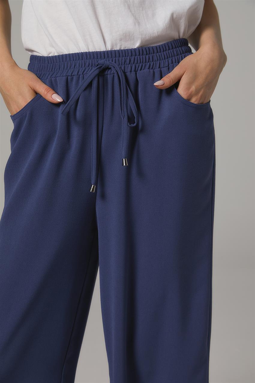 Oval Pocket Short Pants Ceren Navy Blue SZ-5178-17