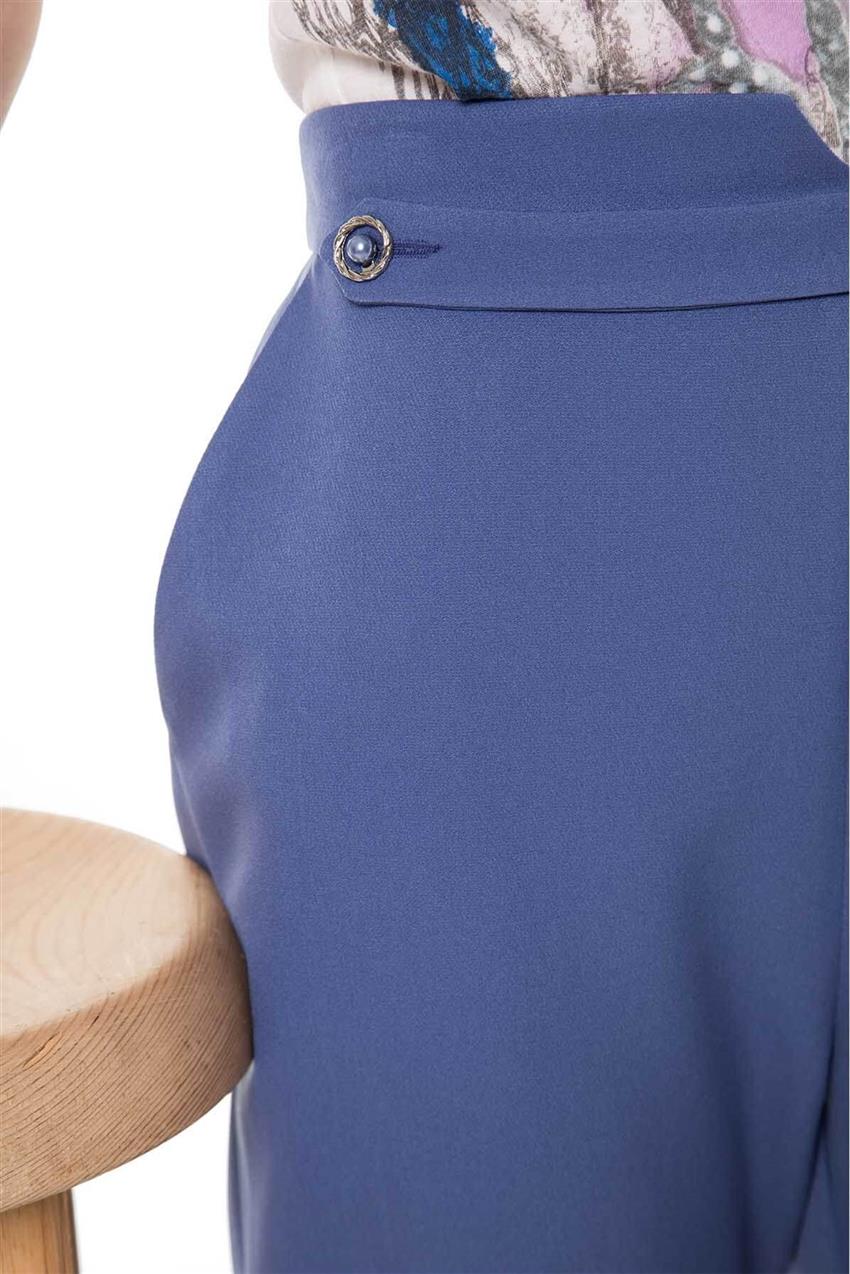 Kemer Detaylı Bilek Boy Saks Pantolon V20YPNT35013