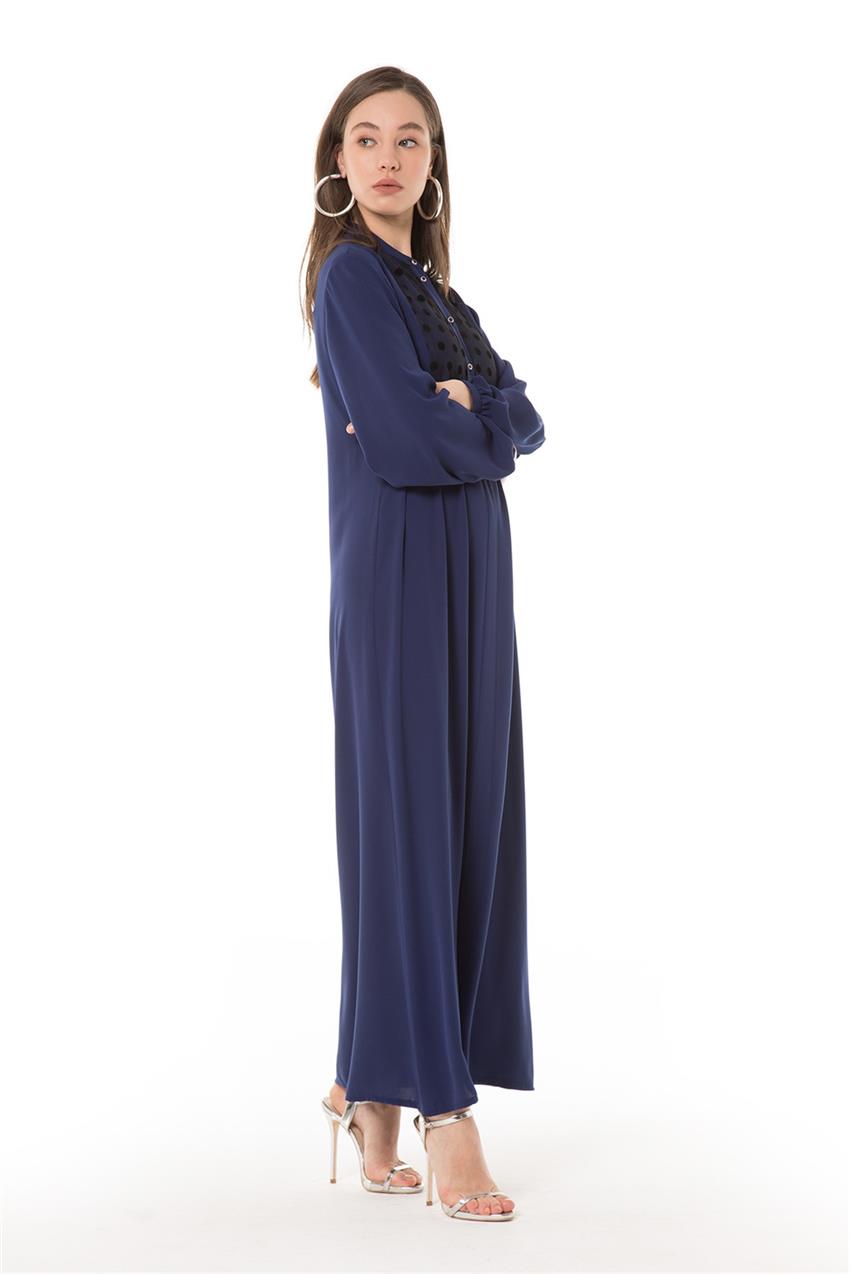 Navy Blue Dress V20YELB17019
