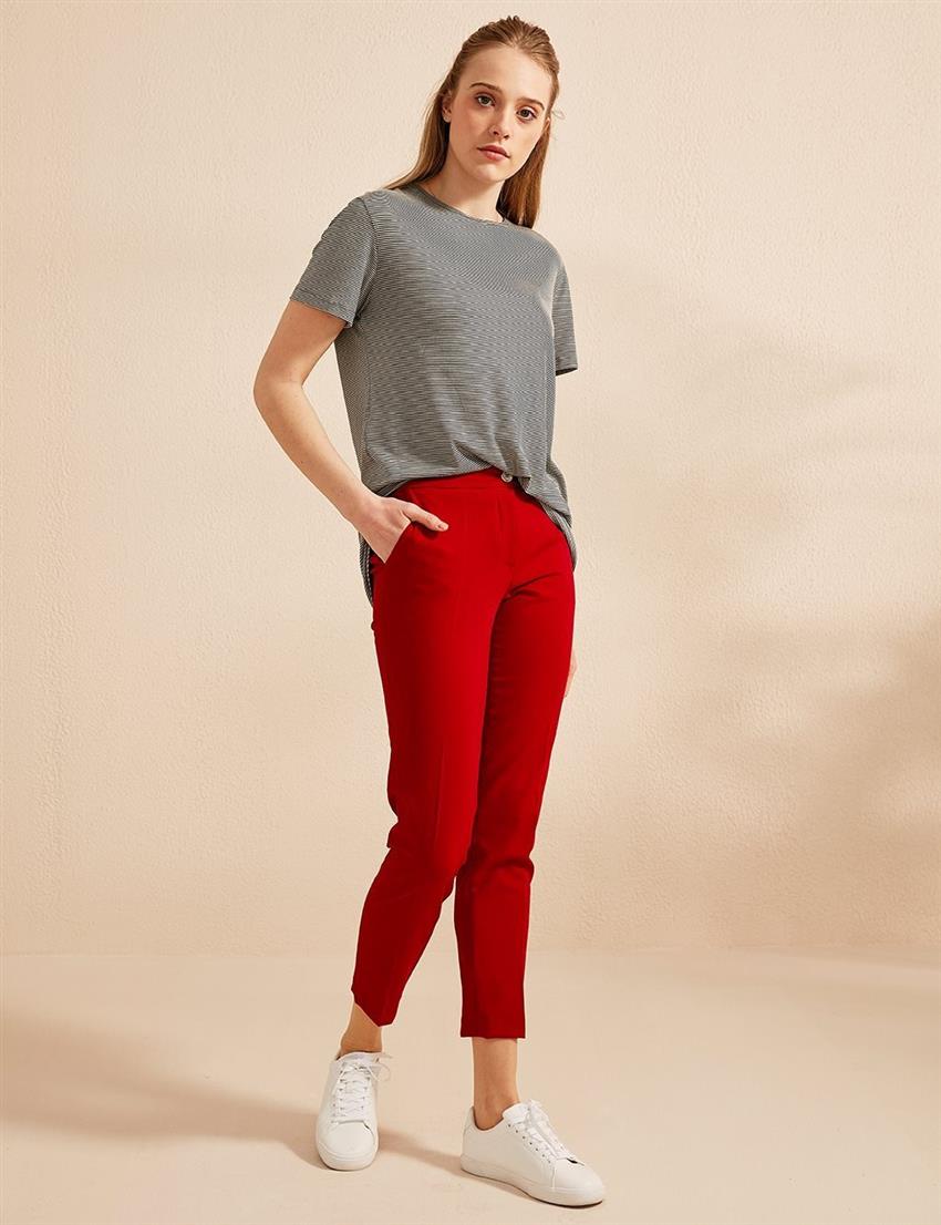 Klasik Kırmızı Pantolon 
