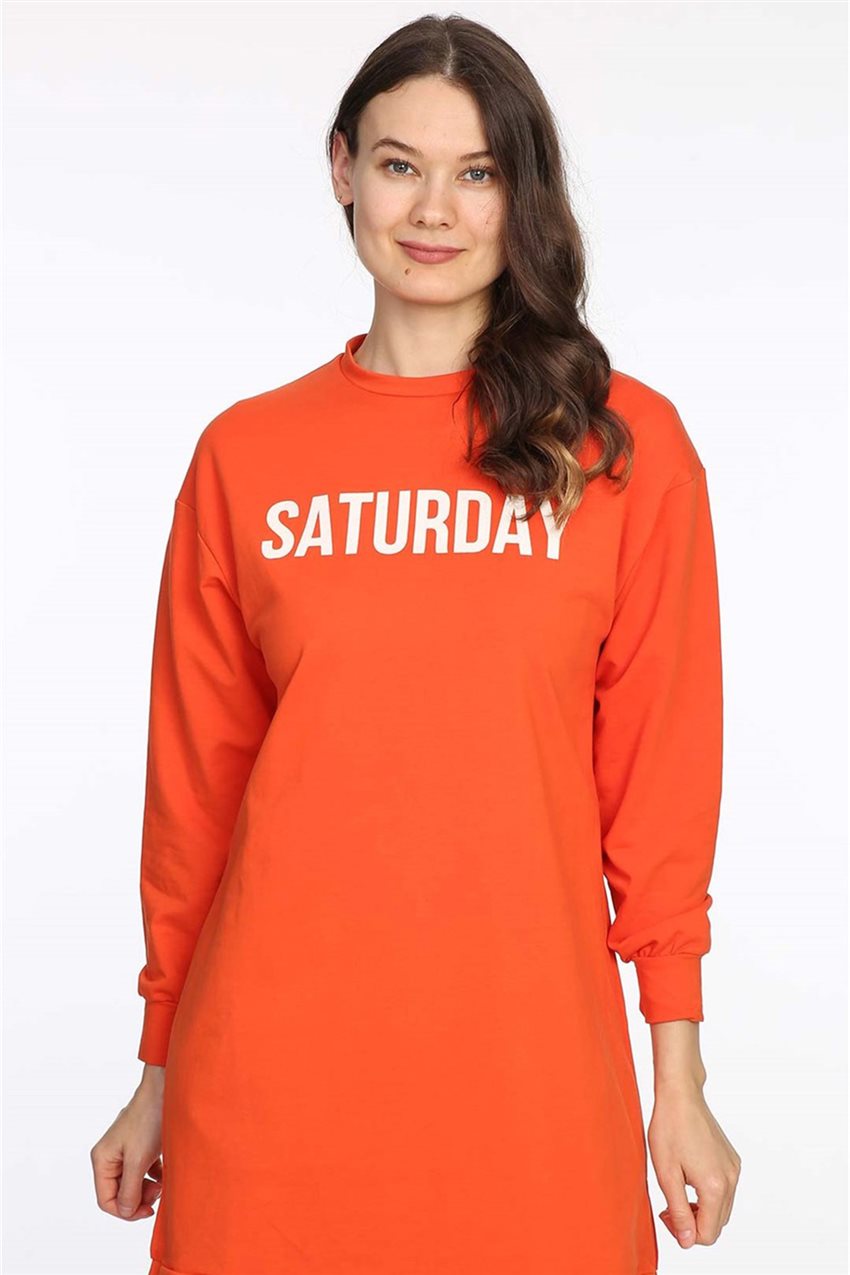 Sweatshirt-Orange 605-37