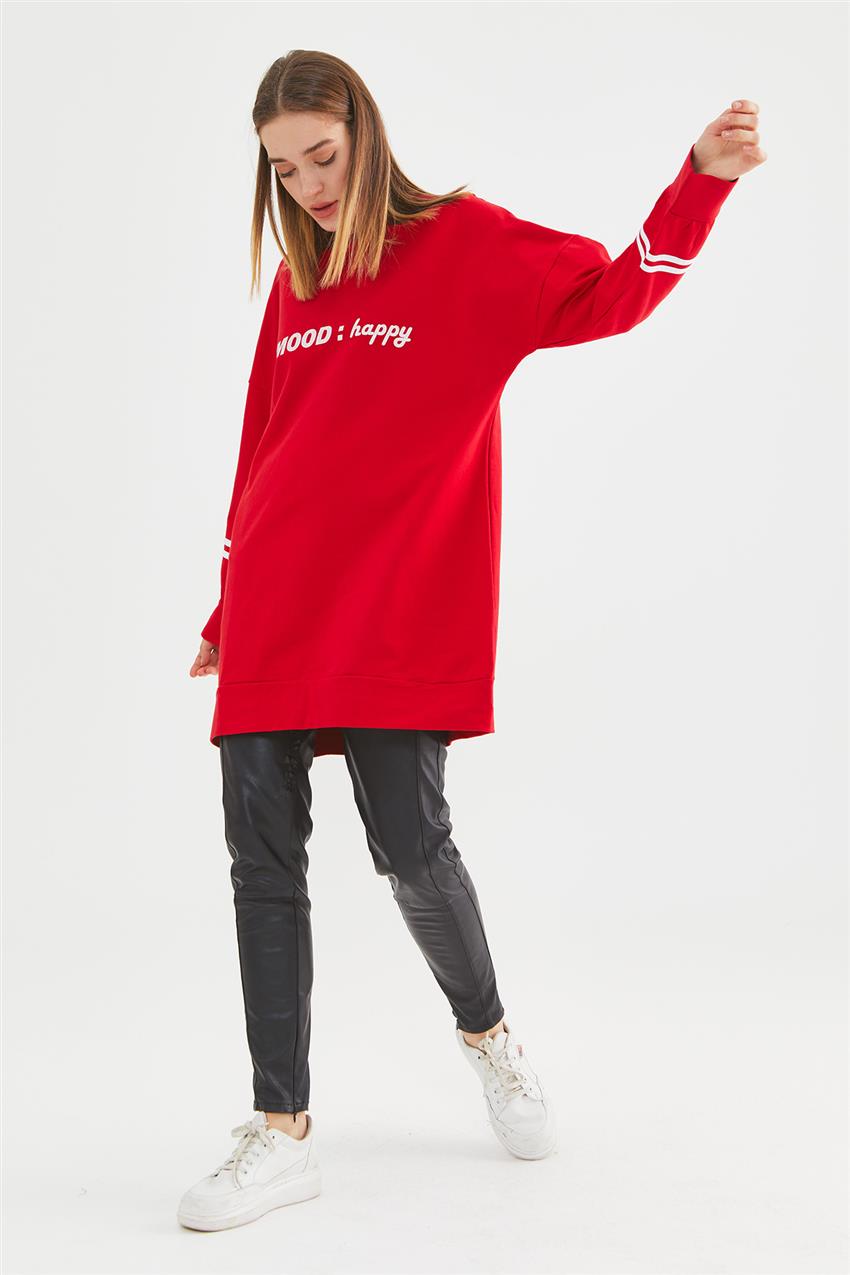 Sweatshirt-Red 8271-34