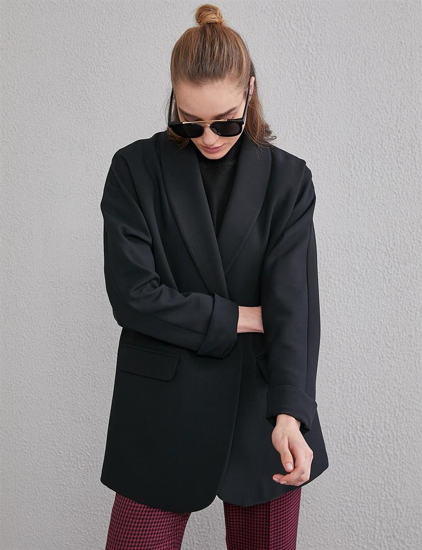 Klasik Şal Yaka Siyah Ceket 