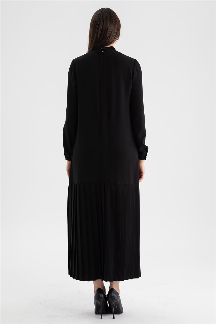 V19KELB17012-01 فستان-أسود