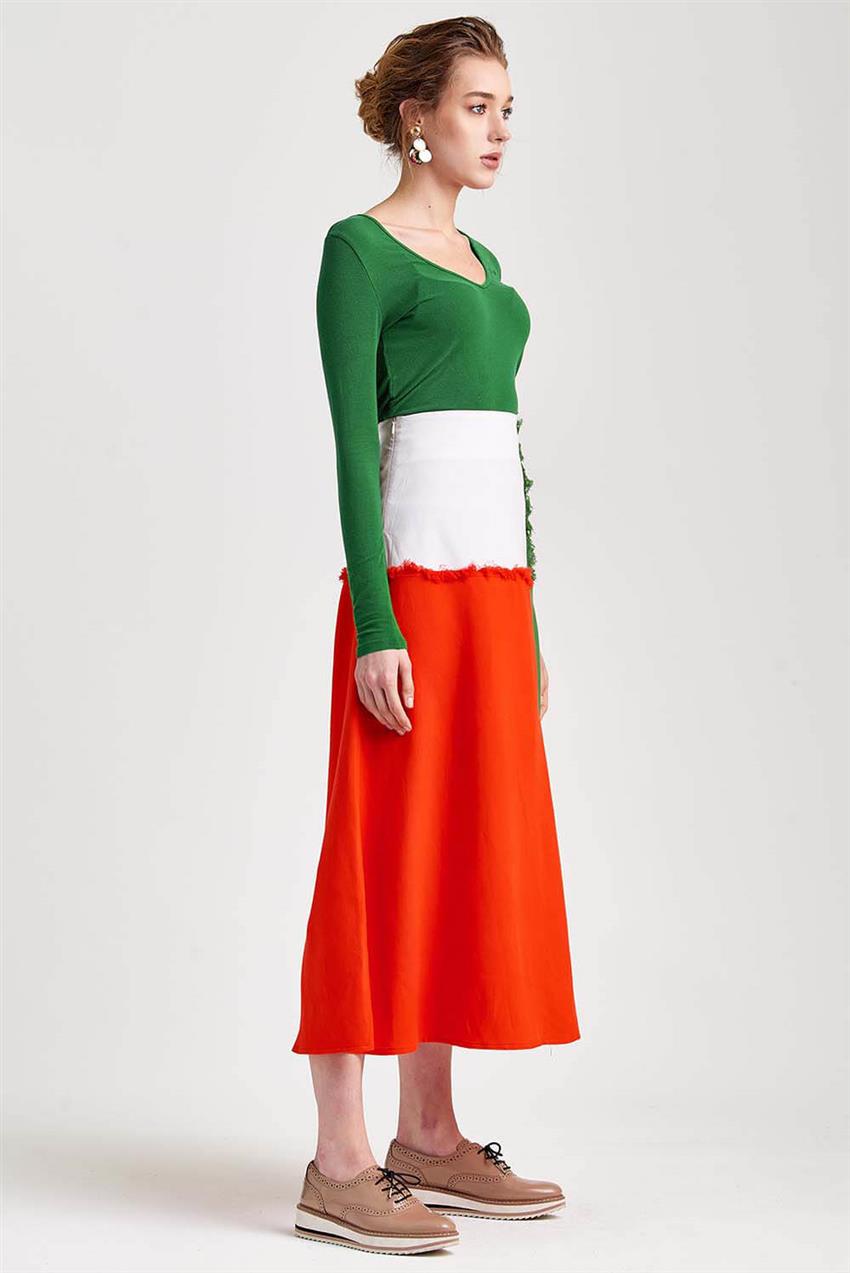 Red White Green Skirt V20YETK20028