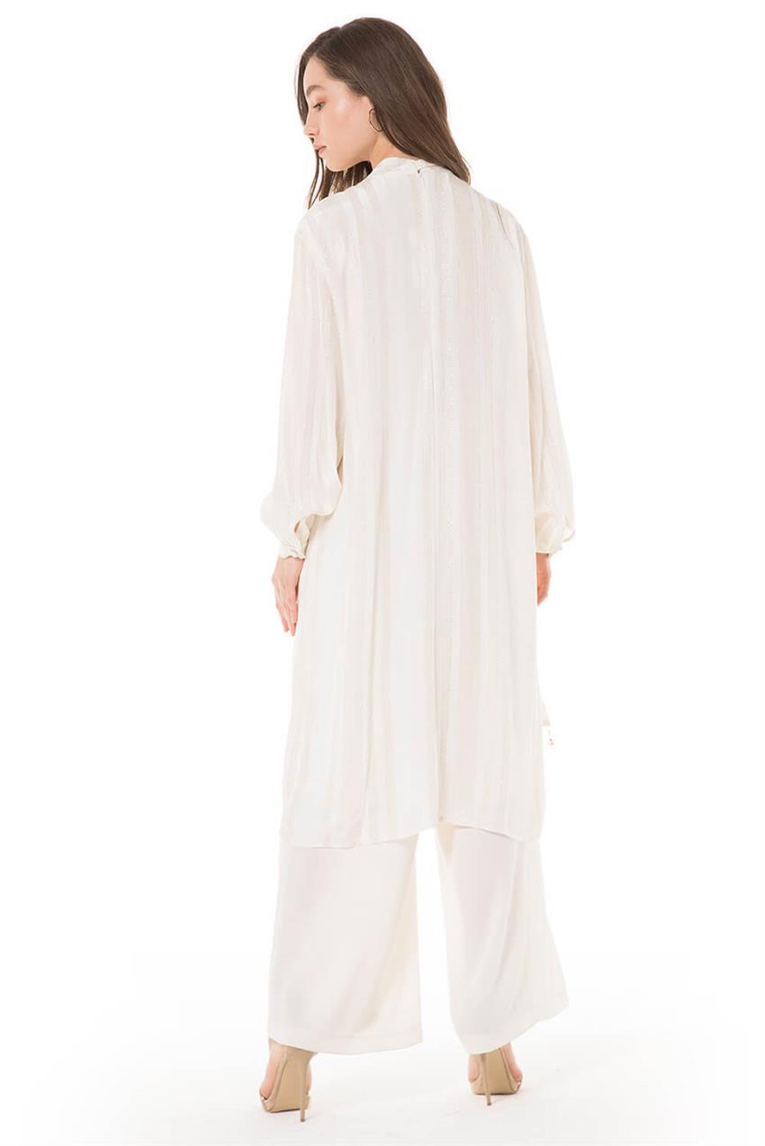 V20YTNK45046 أبيض تونيك فستان