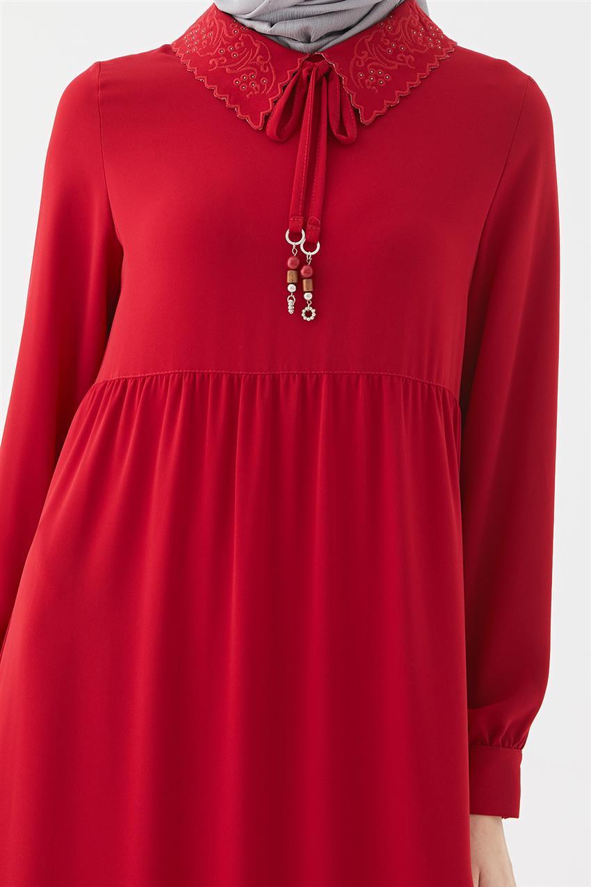 DO-B20-63014-19-19 فستان-أحمر