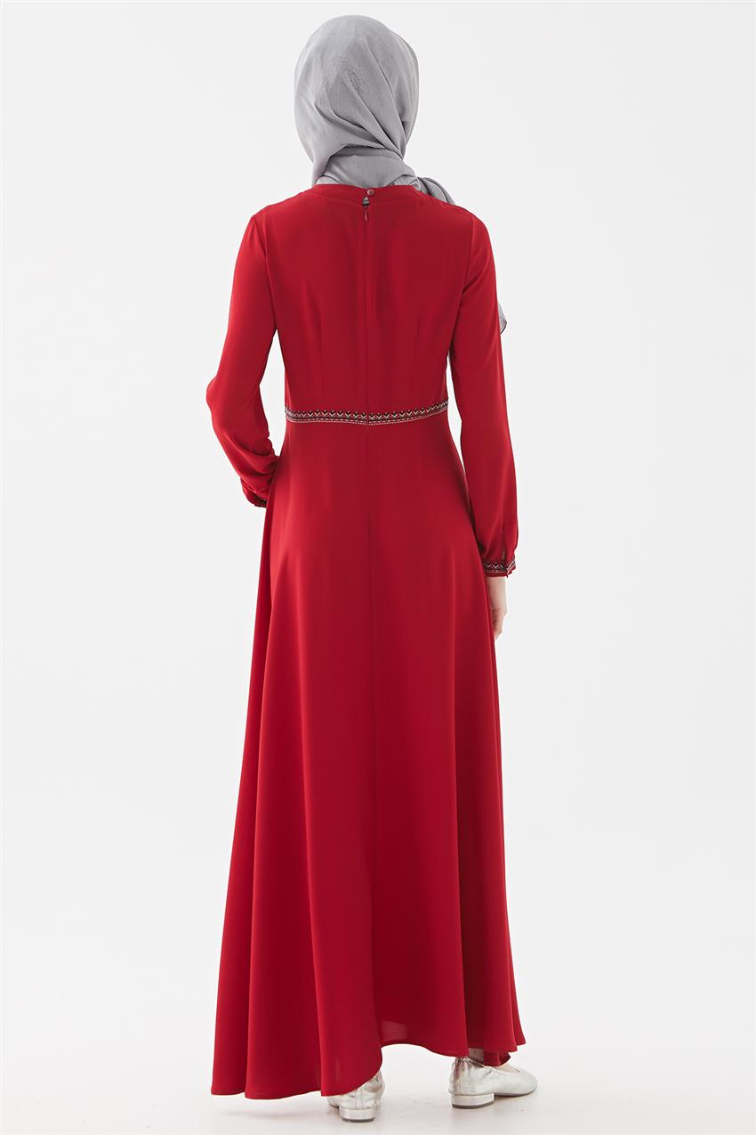DO-B20-63023-19-19 فستان-أحمر