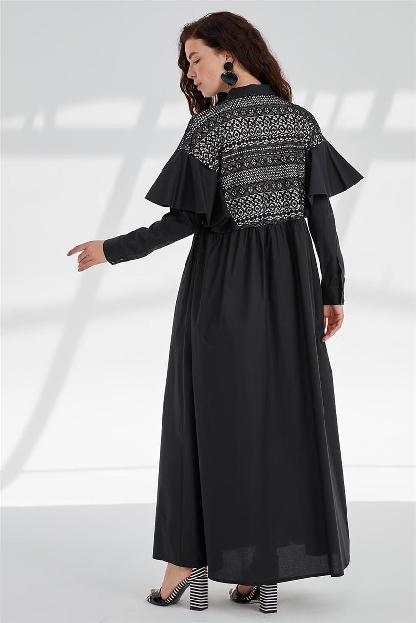 V20KELB17003-01 فستان-أسود